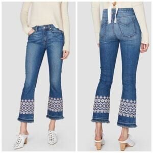 Derek Lam Crosby Jane Jeans with Eyelet‎ Embroidery Size 25 New with Tags